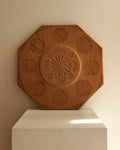 Tramp art carved wood tray/wall hanging