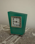 Blue/Green clock memphis style clock