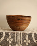 Pencil reed woven bowl