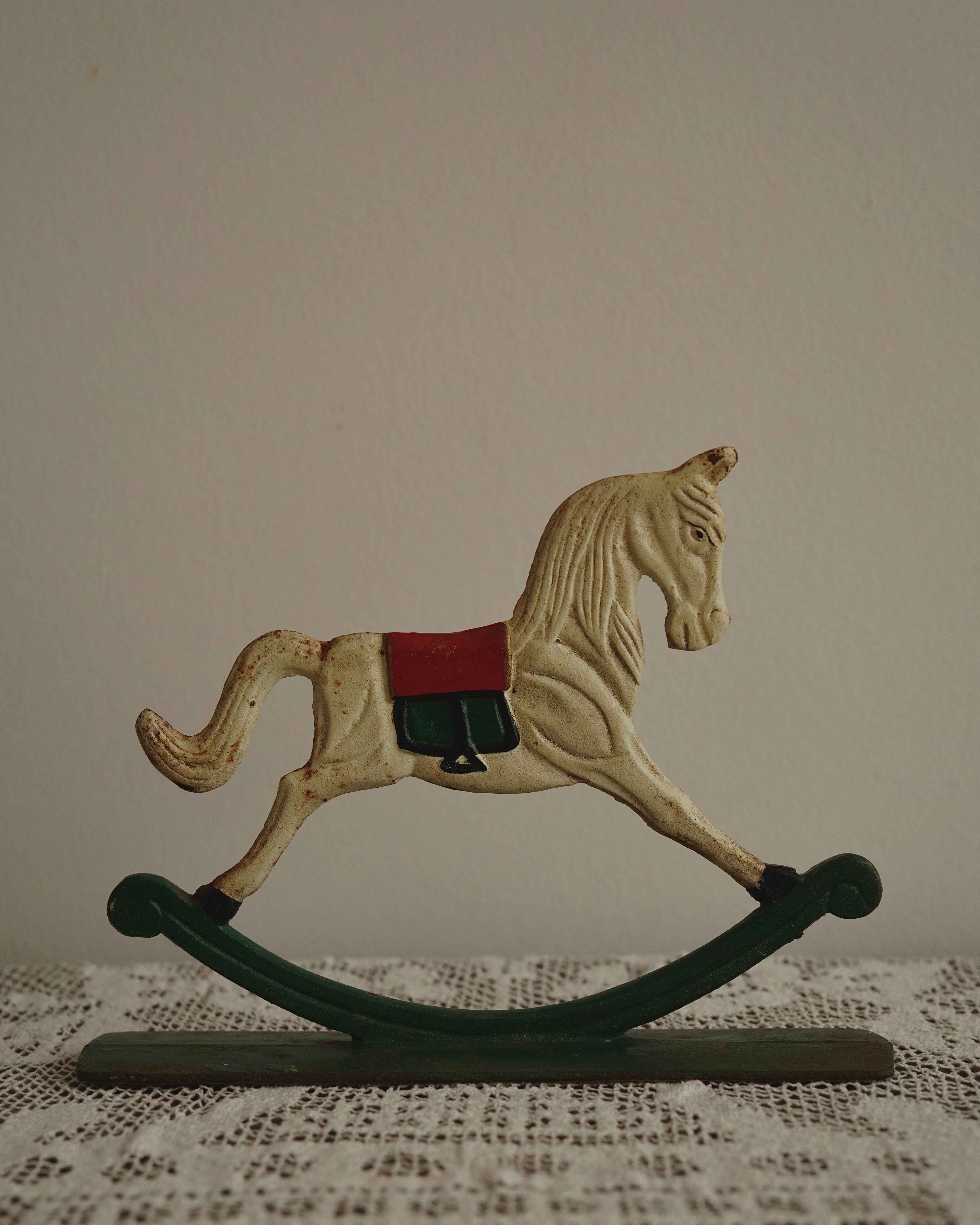 Cast iron horse door stopper