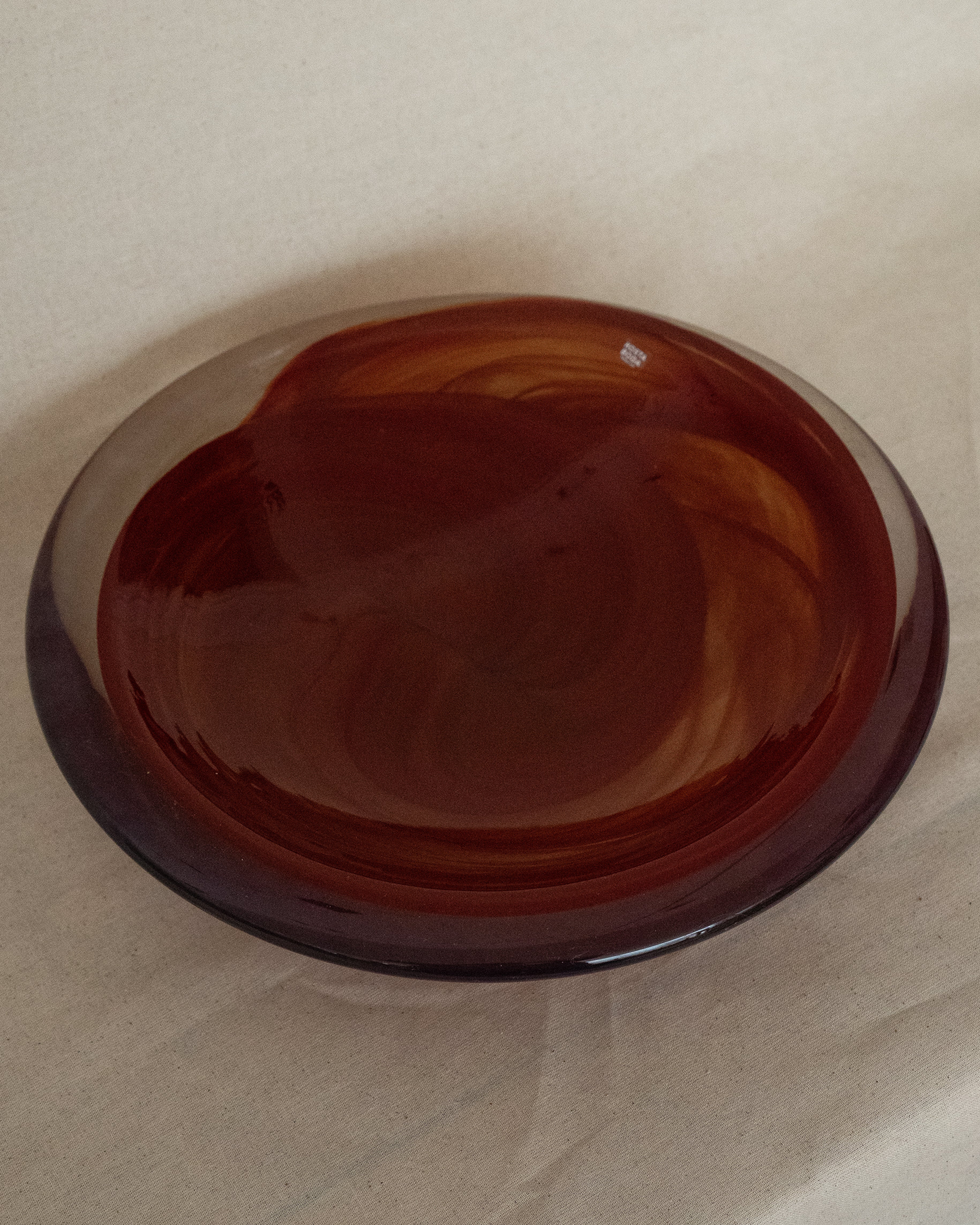 Kosta boda red glass bowl