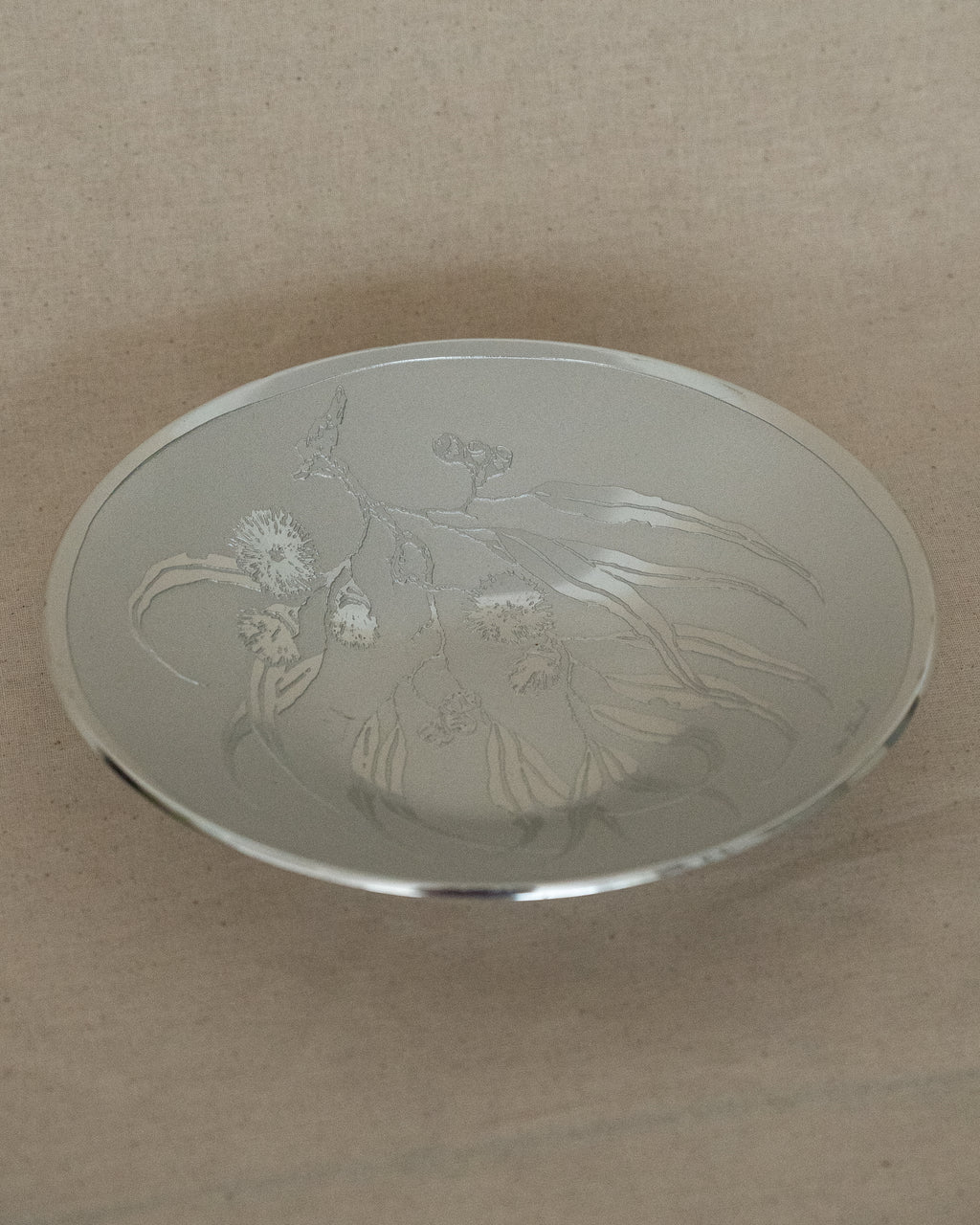 Don sheil bowl dish with eucalyptus