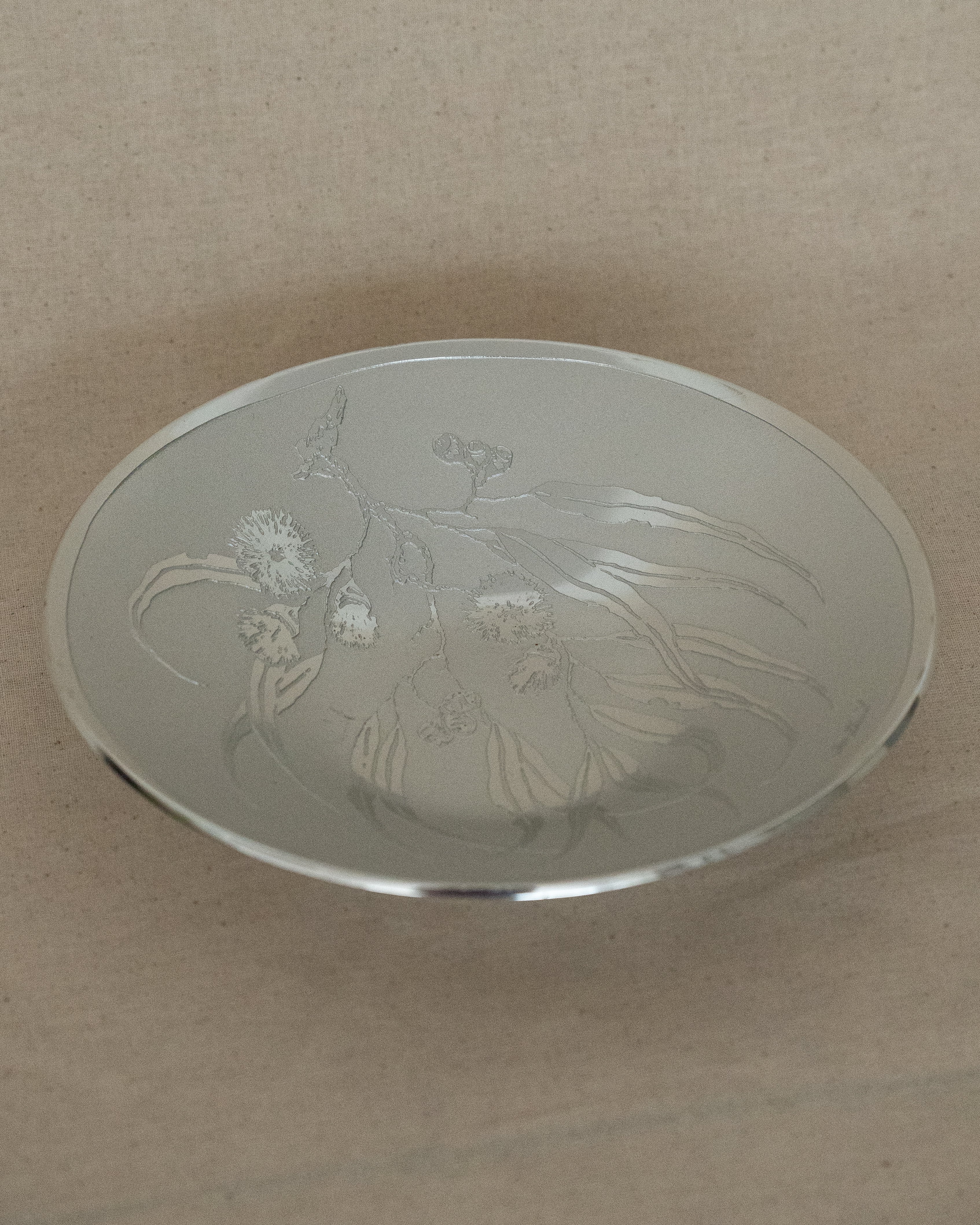 Don sheil bowl dish with eucalyptus