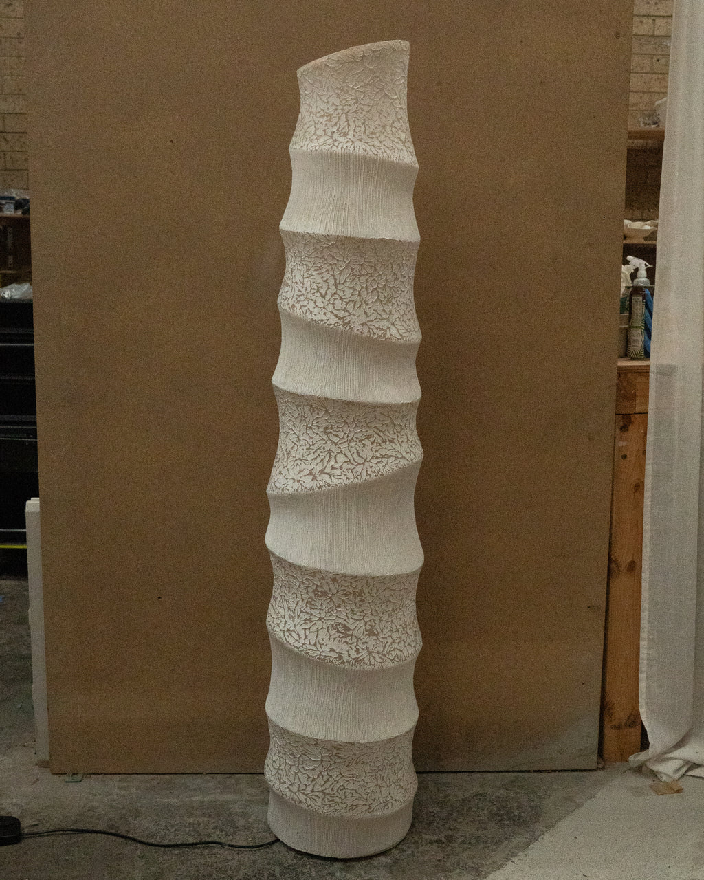 Fiberglass floor lamp