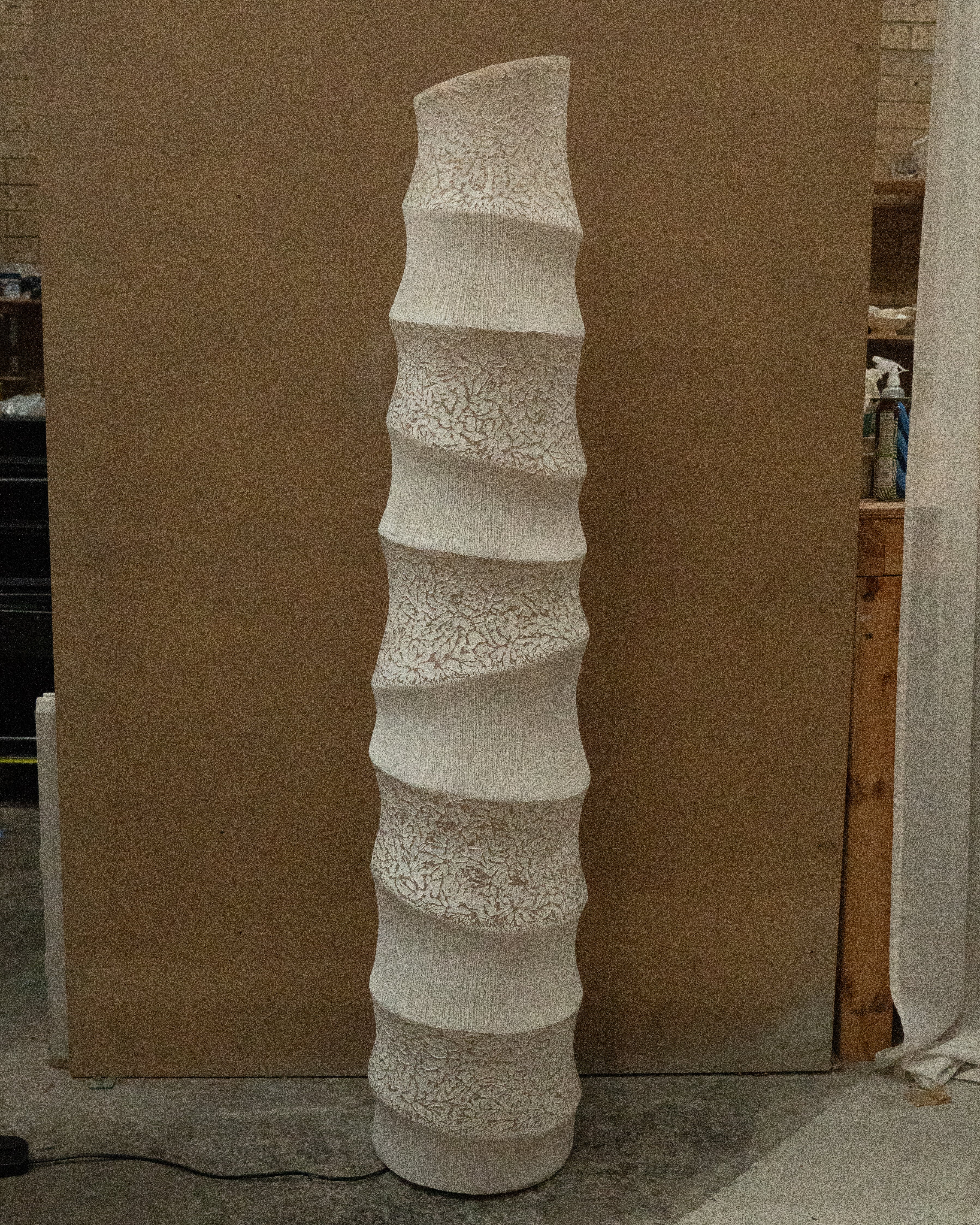 Fiberglass floor lamp