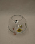 Glass ball vase with Millefiori Inlay, Murano style, Small