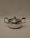 Silver plated sugar/salt pot, double handle