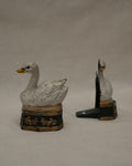 Cast iron metal swan bookends