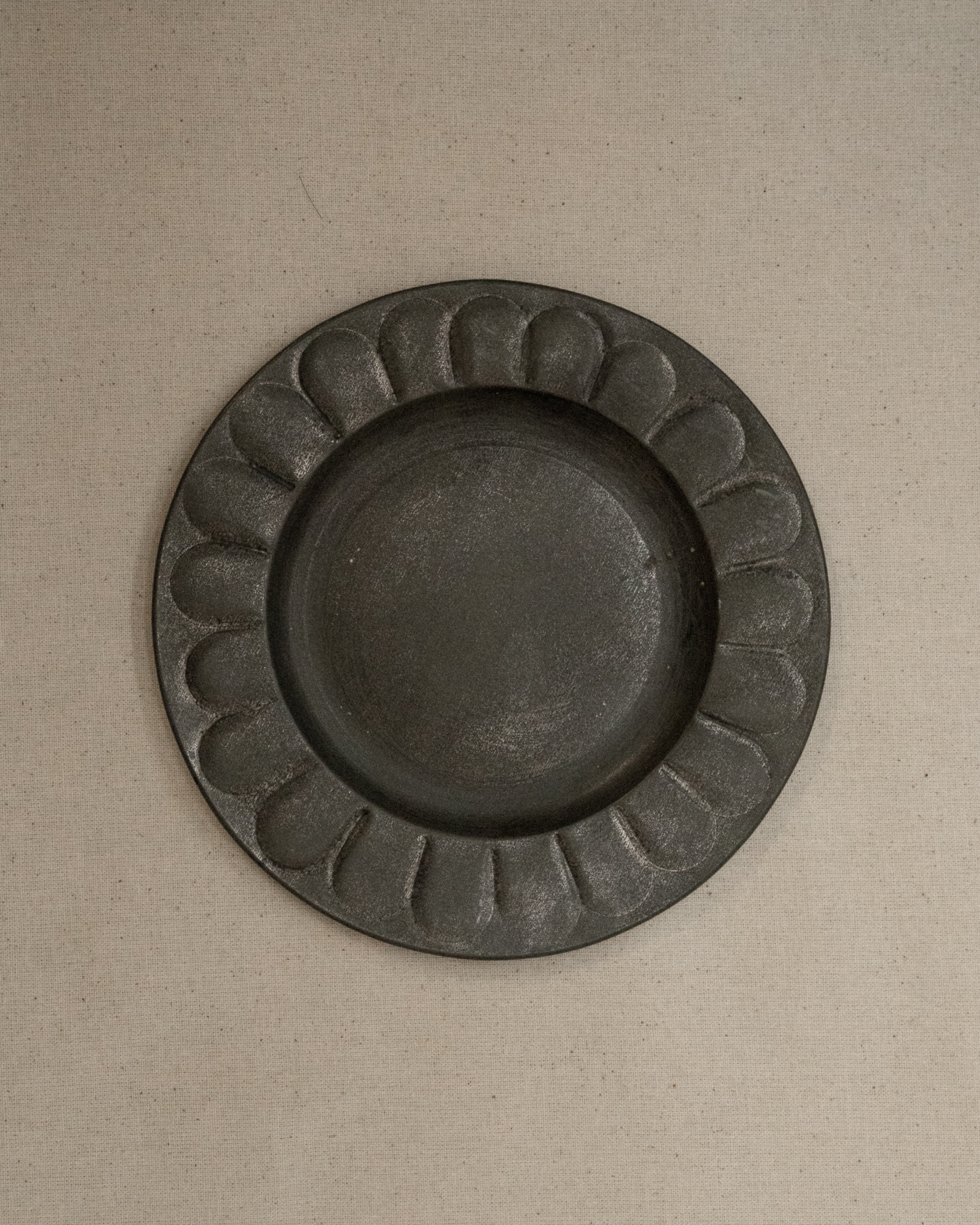 Mexican folk art punched tin plates