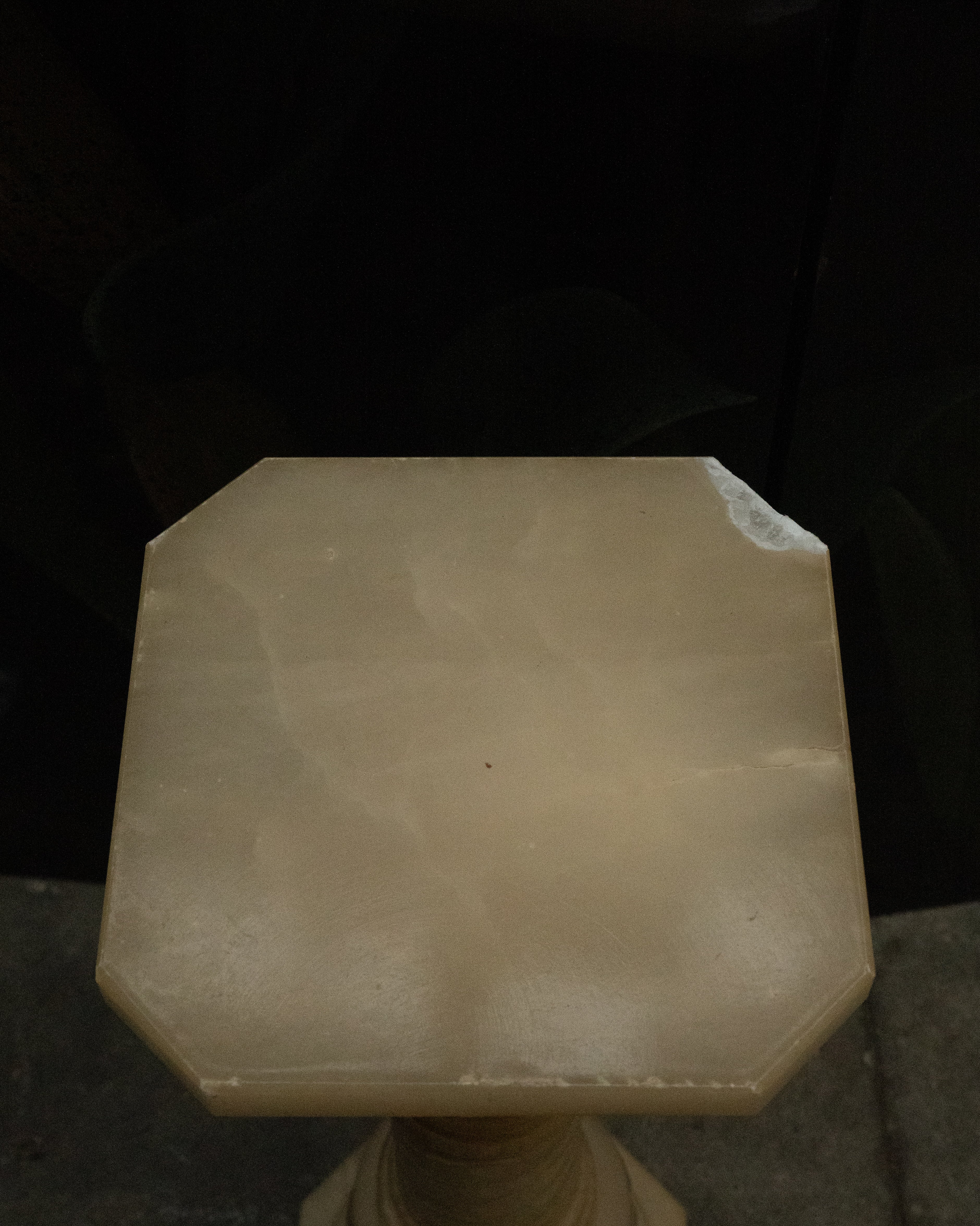 Alabaster pedestal