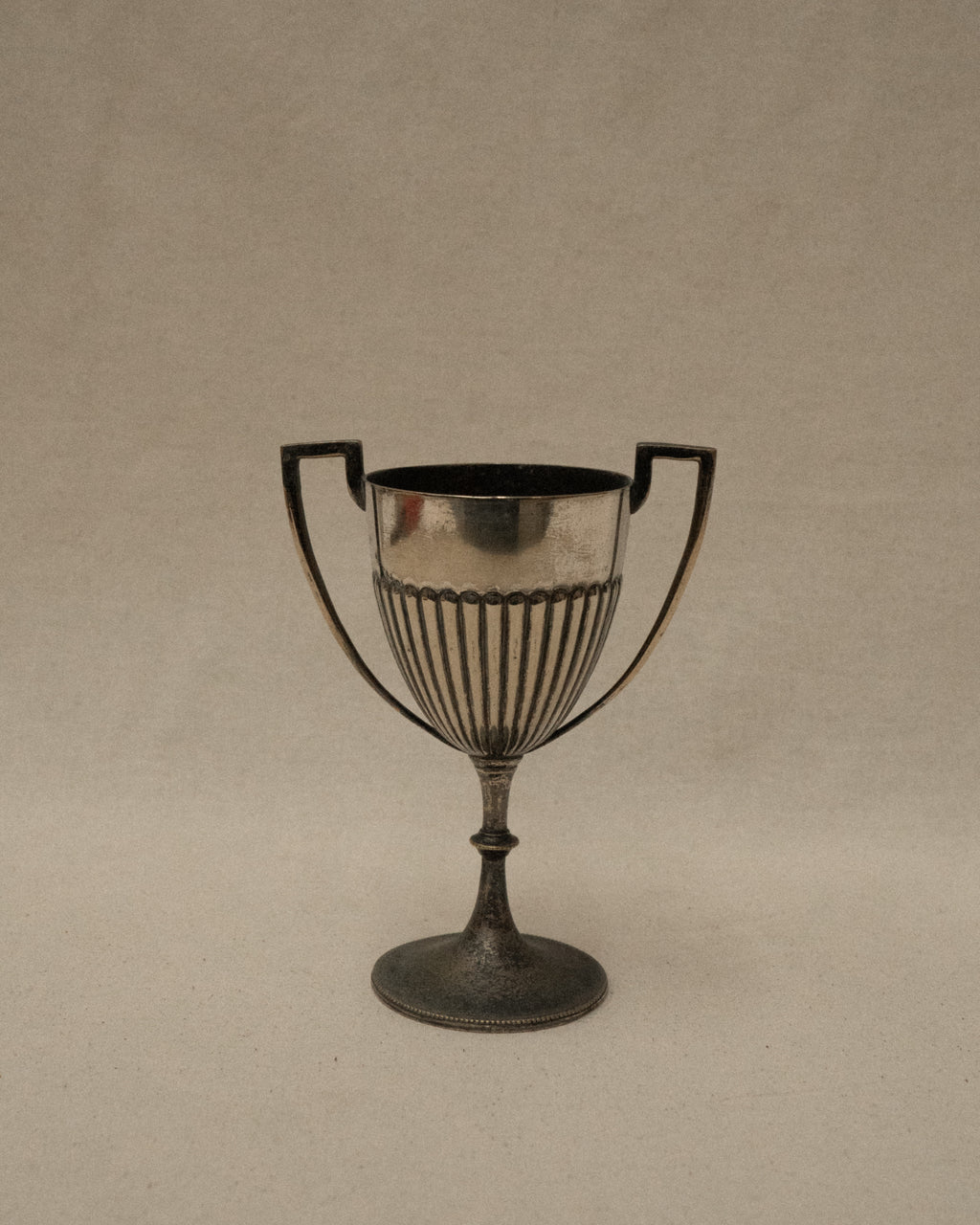 Silver plated trophy cup
