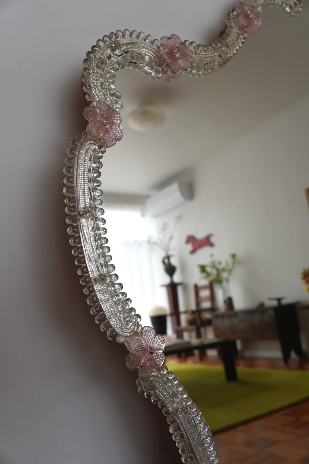 Venetian Floral Mirror by Murano