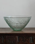Spiral serving bowl made of recycled glass (Made in Spain)