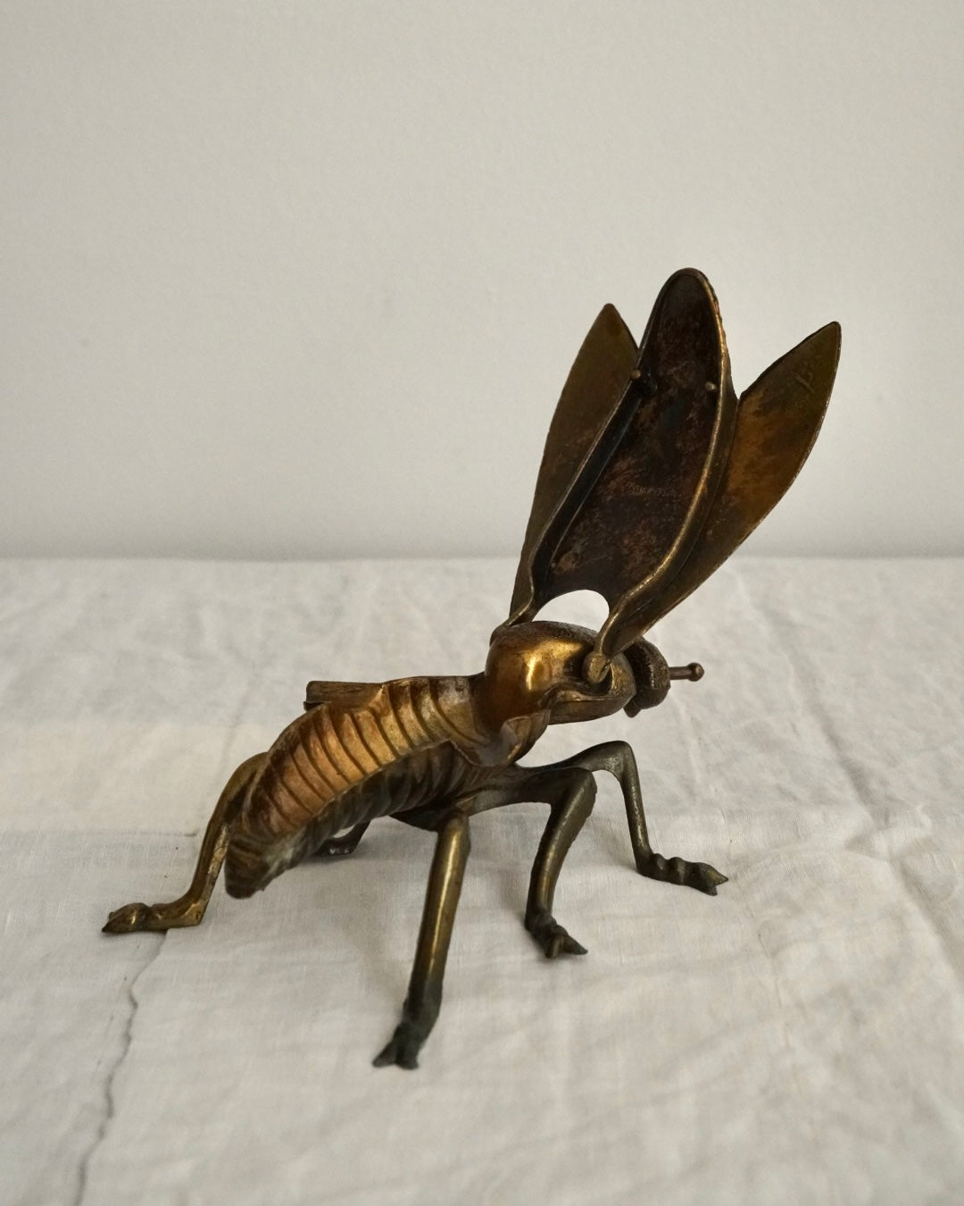 Italian bronze fly ashtray/trinket box