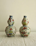 Pair of chinese ceramic vases with koi fish