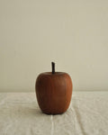 Carved wooden apple