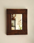 Solid wooden rectangle mirror