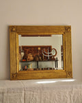 Gold painted wooden mirror