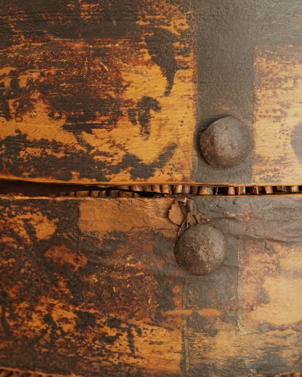 Large japanese woven lidded container