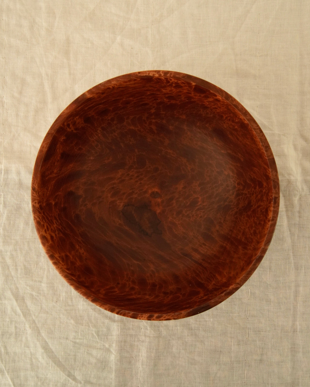Olive wood serving bowl