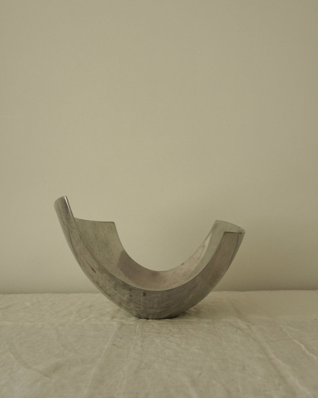 Aluminum bowl in the style of Michael Lax