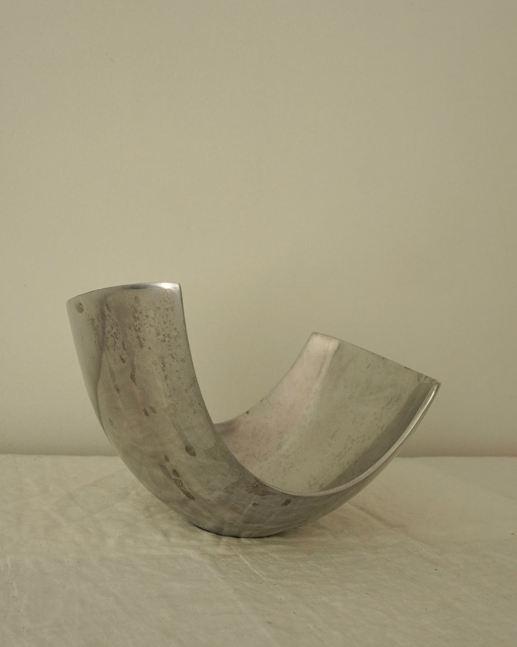 Aluminum bowl in the style of Michael Lax