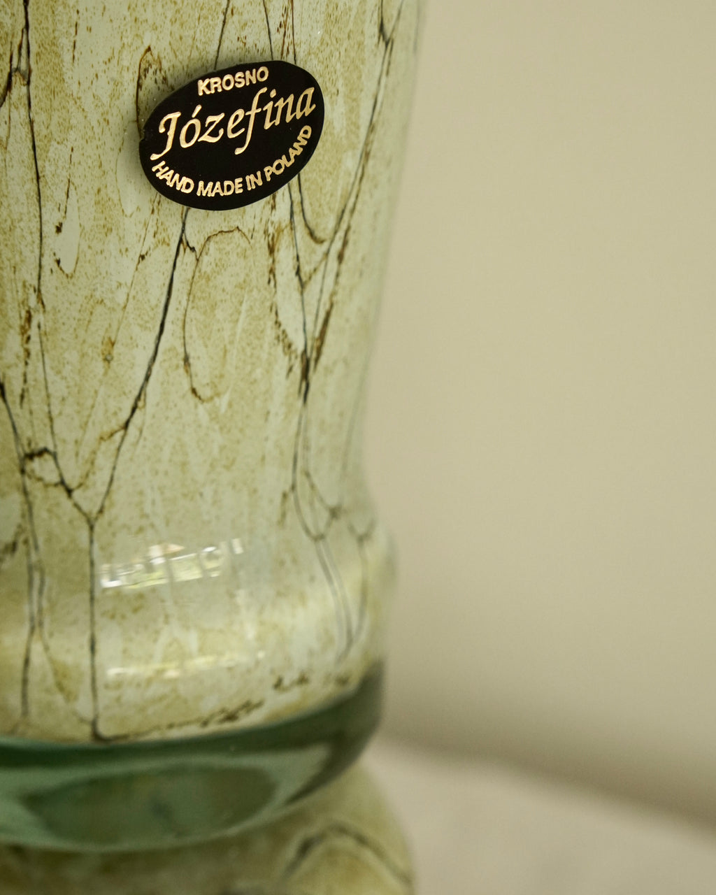 Krosno Jozefina art glass vase (Made in Poland)