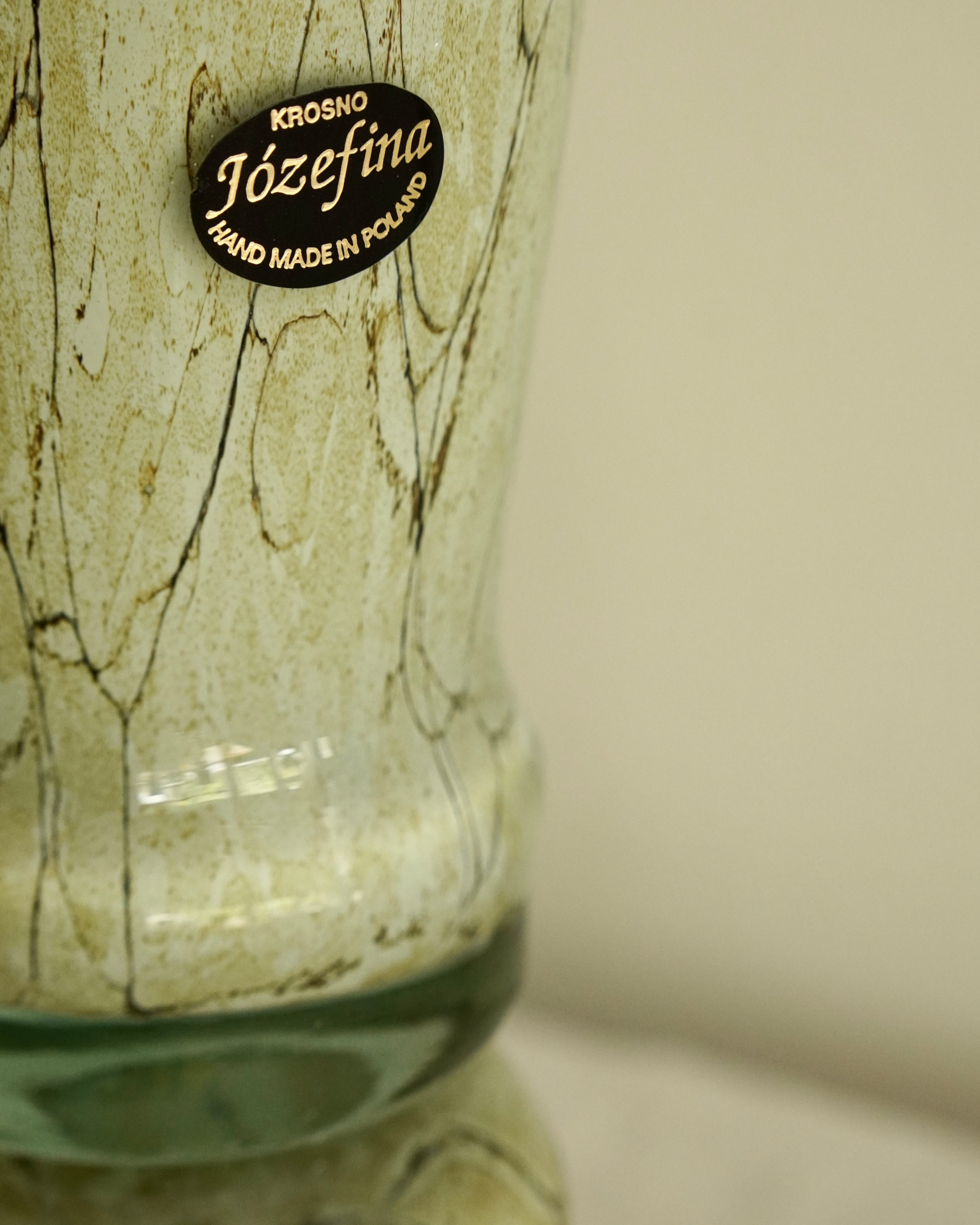 Krosno Jozefina art glass vase (Made in Poland)